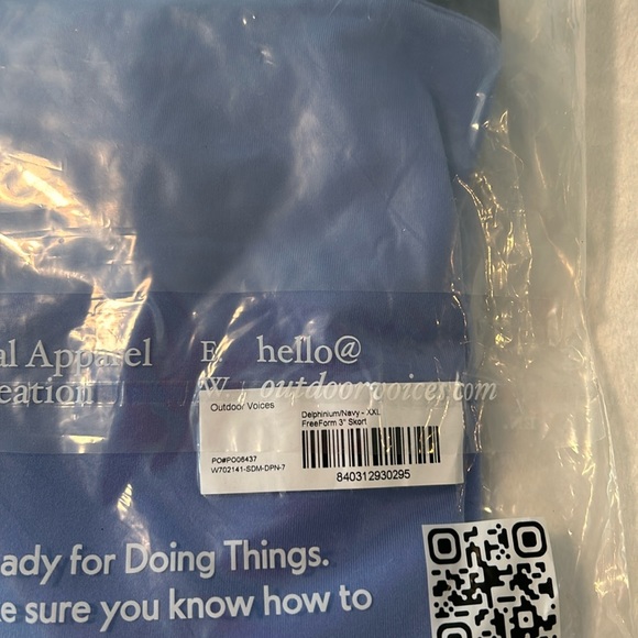 NWT Outdoor Voices FreeForm 3” skort - Picture 7 of 7